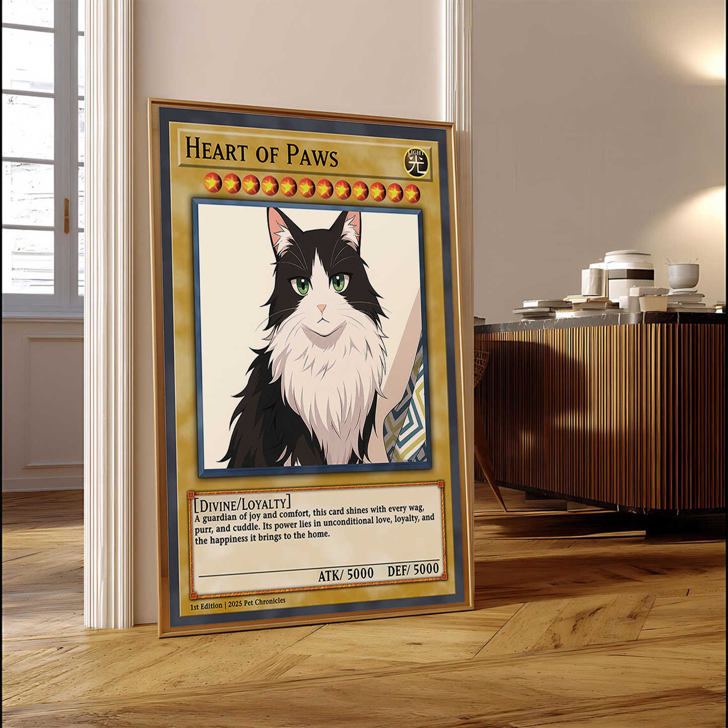 Personalized YGO Card Custom Photo Art Poster - Pet Edition