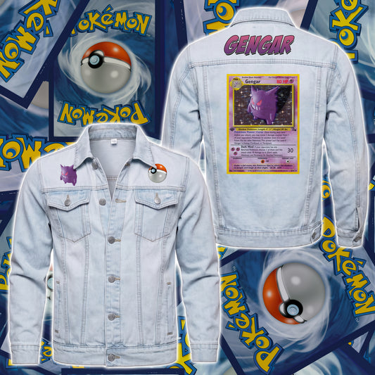 PKM Gengar Custom Lightweight Denim Jacket