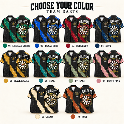 Custom Retro Darts Shirt | Personalized Team Name & Player Name