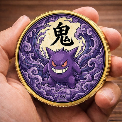 PKM Gengar Kanji Commemorative Coin – Limited Edition Collector’s Coin