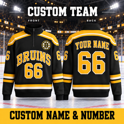 Personalized Custom Team Quarter-Zip Sweatshirt, Custom Name and Number
