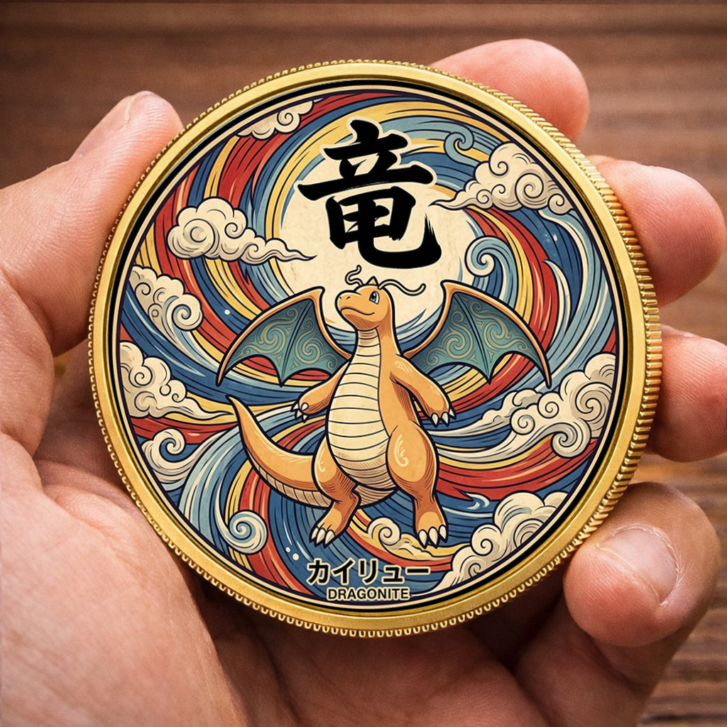PKM Dragonite Kanji Commemorative Coin – Limited Edition Collector’s Coin