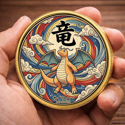 PKM Dragonite Kanji Commemorative Coin – Limited Edition Collector’s Coin