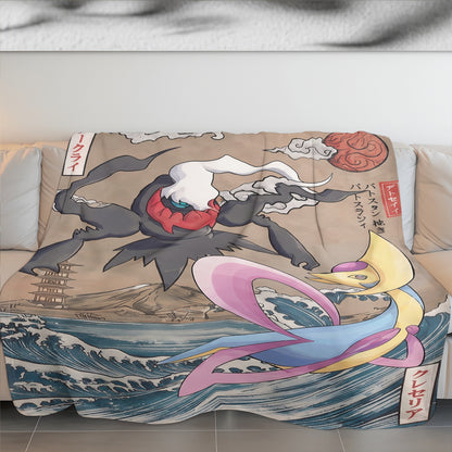 PKM Darkrai & Cresselia Custom Fleece Blanket