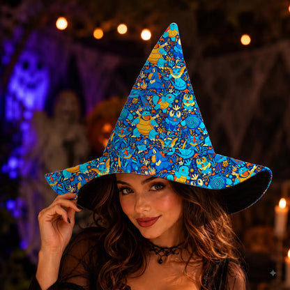 PKM Water Type Custom Halloween Witch Hat