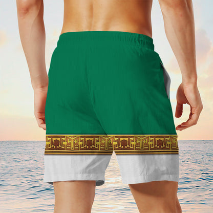 Green Power Rangers Zeo Custom Men Shorts