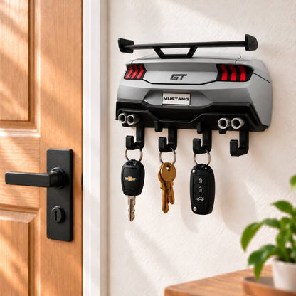 Mustang Key Holder, Back to the Future Inspired Wall Key Rack, 3D Printed Car Key Holder