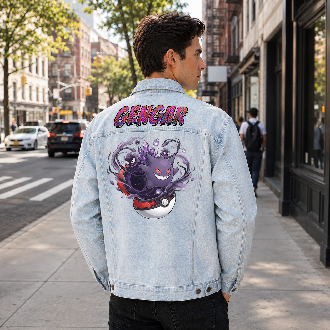 PKM Gengar Custom Lightweight Denim Jacket