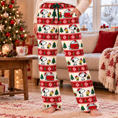 Snoopy and Woodstock Christmas Lounge Pants