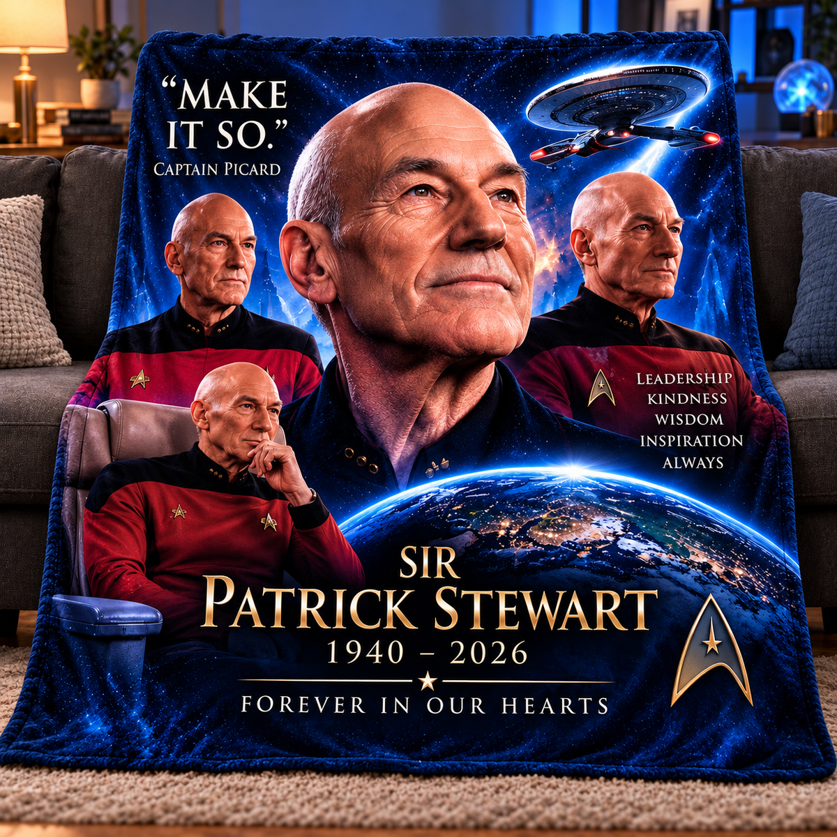 Make It So Custom Fleece Blanket