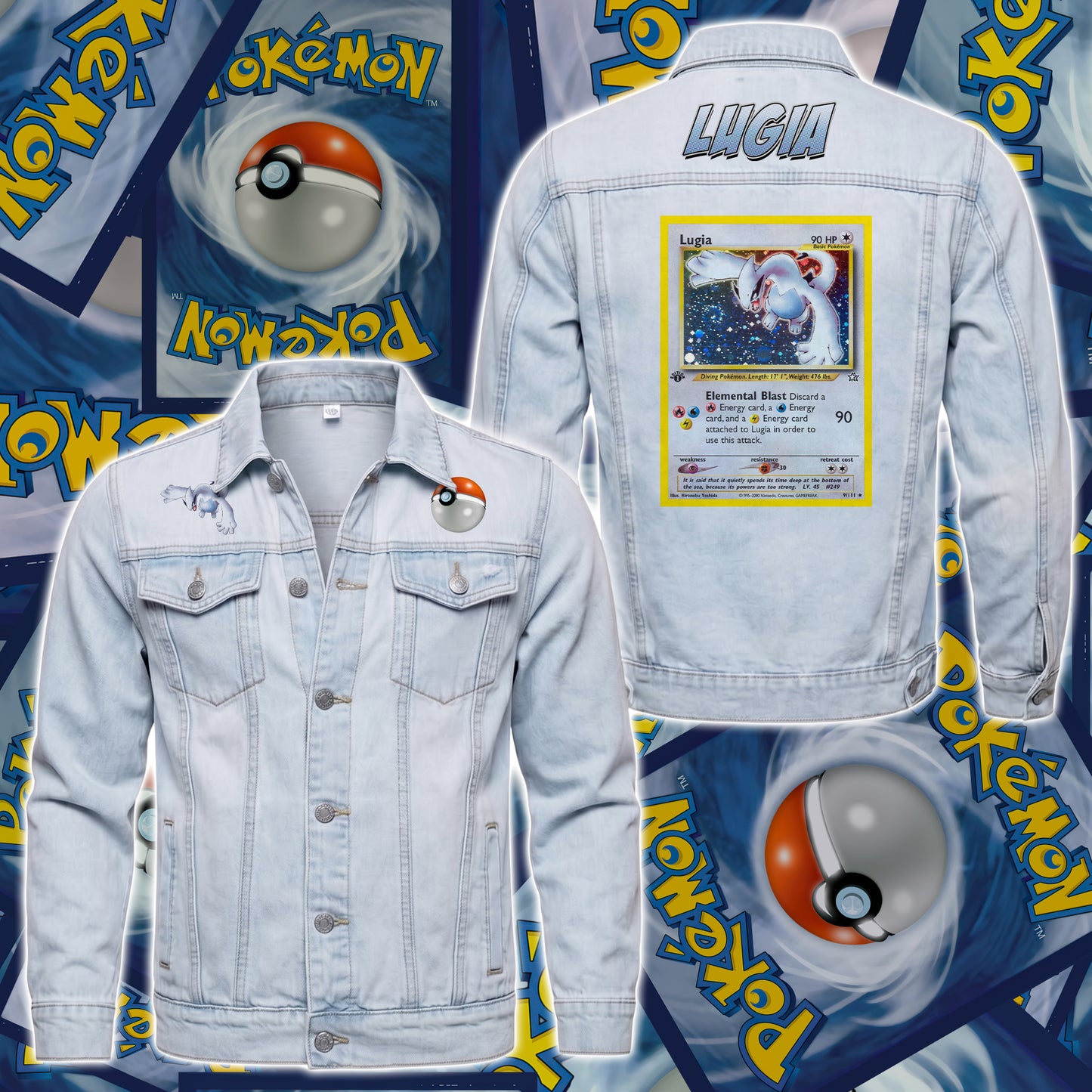 PKM Lugia Custom Lightweight Denim Jacket