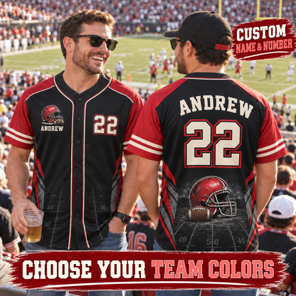 Personalized Football Jersey – Custom Name, Number & Team Colors
