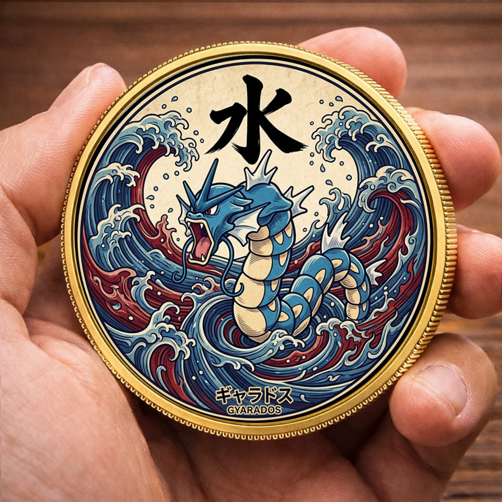 PKM Gyarados Kanji Commemorative Coin – Limited Edition Collector’s Coin