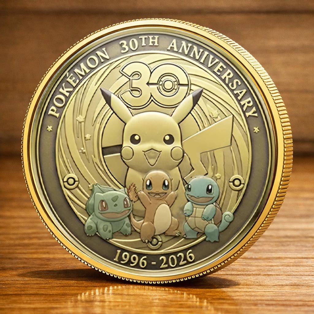 Pokémon 30th Anniversary Printed Commemorative Coin – The Waypros