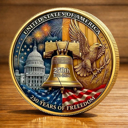 USA 250th Anniversary Printed Coin