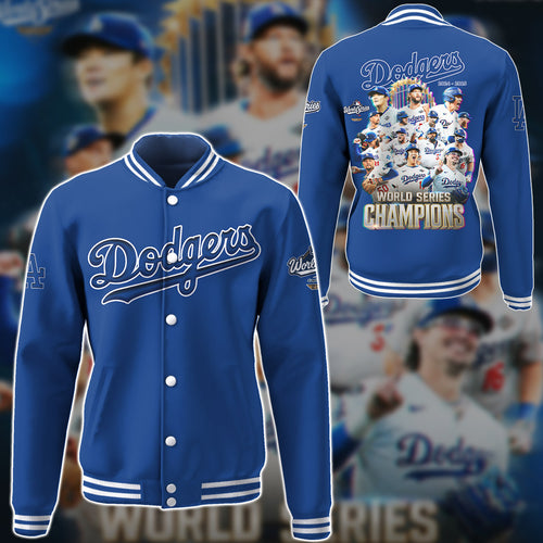 LA Dodgers 2025 Worlds Series Champion Baseball Jacket