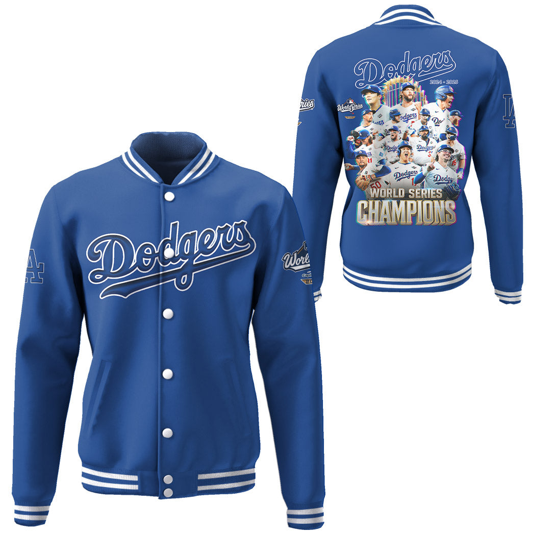 LA Dodgers 2025 Worlds Series Champion Baseball Jacket