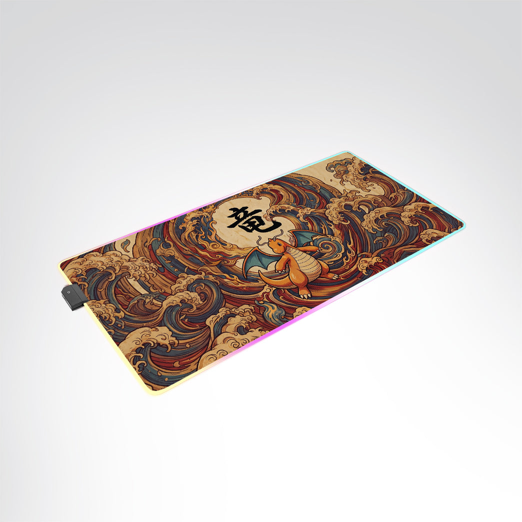 PKM Dragonite Kanji Led Mouse Pad