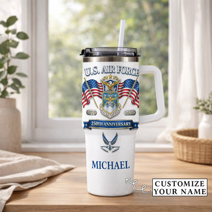 USA 250th Anniversary U.S. Air Force - Custom Name 40oz Tumbler