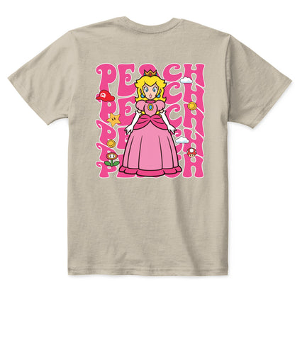 Classic Mario Princess Peach 2-Side Printed Graphic Shirt