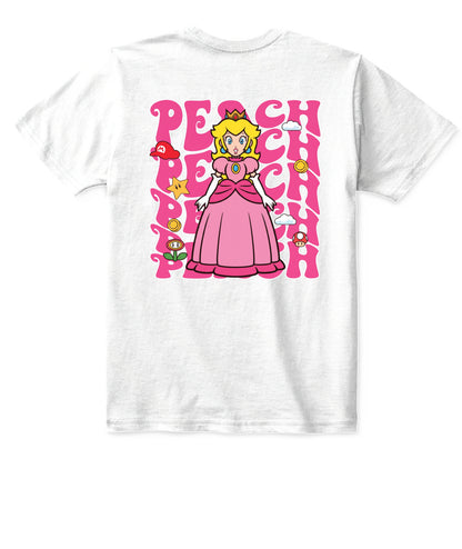 Classic Mario Princess Peach 2-Side Printed Graphic Shirt