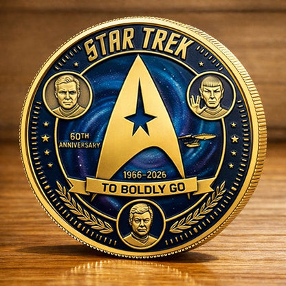 StarTrek 60th Anniversary Printed Commemorative Coin