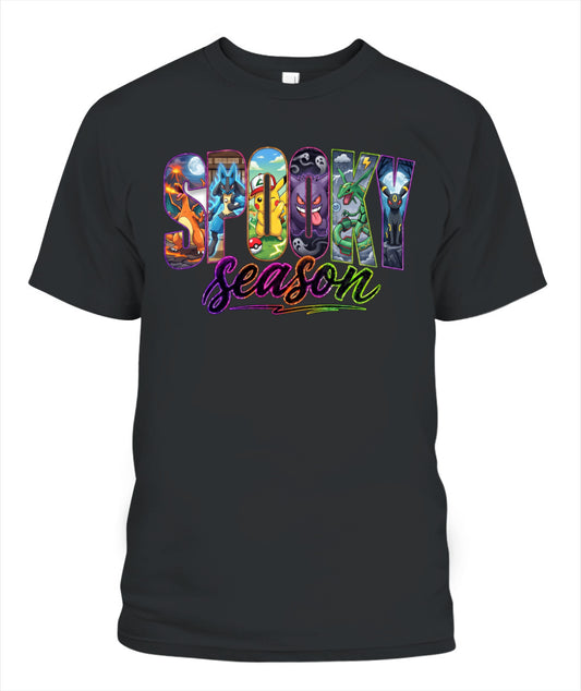 PKM Spooky Season Printed Graphic Sweatshirt T-Shirt