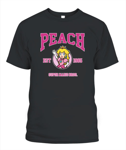 Classic Mario Princess Peach 2-Side Printed Graphic Shirt