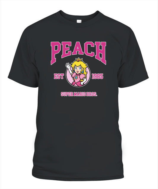 Classic Mario Princess Peach 2-Side Printed Graphic Shirt