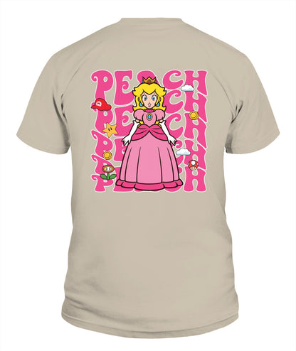 Classic Mario Princess Peach 2-Side Printed Graphic Shirt