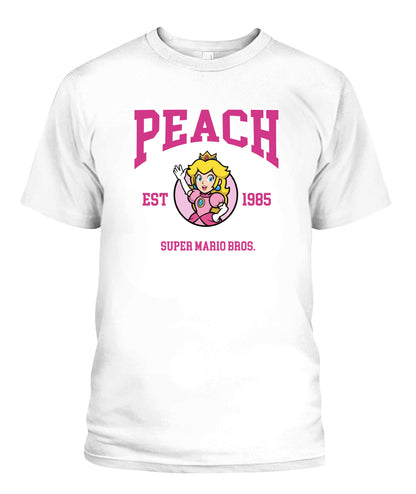 Classic Mario Princess Peach 2-Side Printed Graphic Shirt