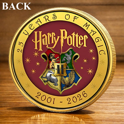 Harry Potter 25th Years Of Magic Printed Commemorative Coin
