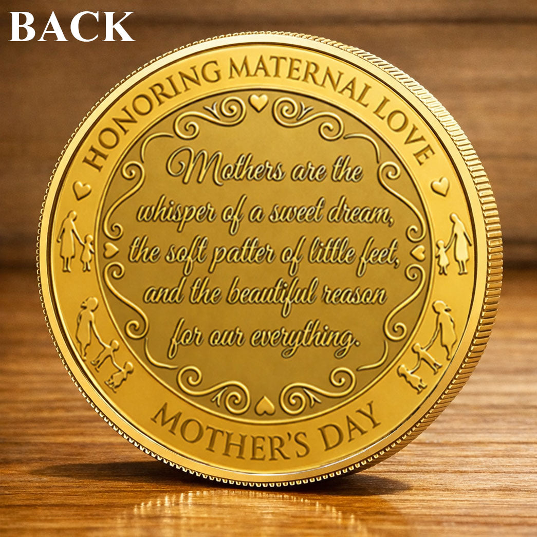 Mother's Day Mother & Child Printed Commemorative Coin