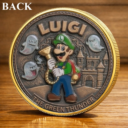Luigi Mario Printed Commemorative Coin