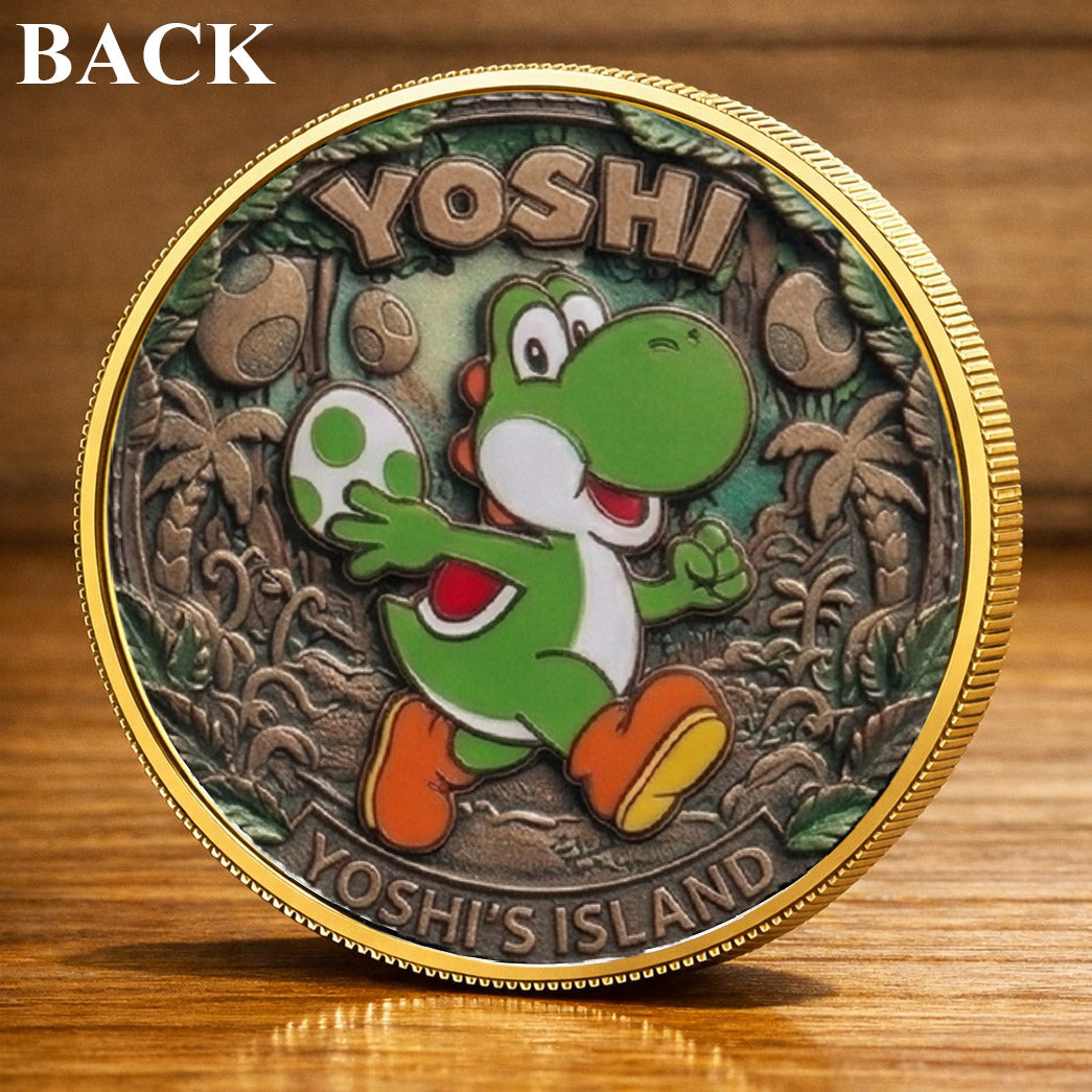 Yoshi Mario Printed Commemorative Coin