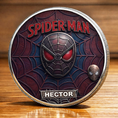 Personalized Spider Man Custom Name Printed Commemorative Coin