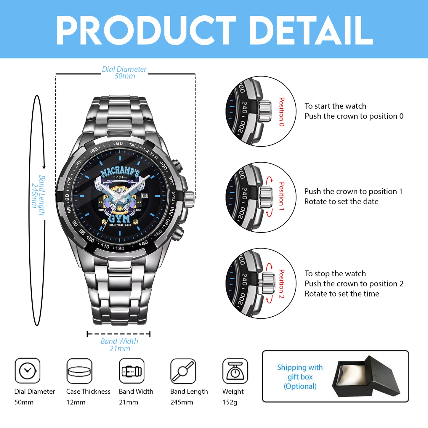 PKM Machamp Gym Limited Edition Watch