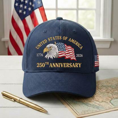 Embroidered 250th Anniversary United State Hat