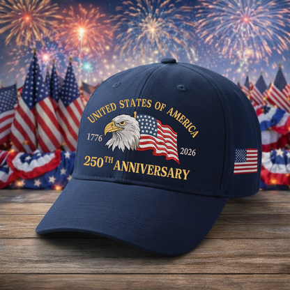 Embroidered 250th Anniversary United State Hat