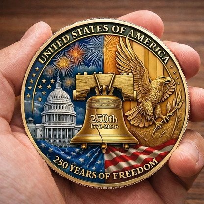 USA 250th Anniversary Printed Coin