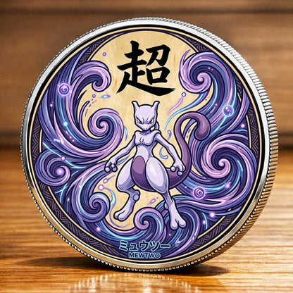 PKM Mewtwo Kanji Commemorative Coin – Limited Edition Collector’s Coin