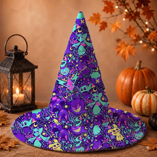 PKM Ghost Type Custom Halloween Witch Hat
