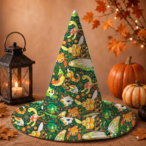PKM Bug Type Custom Halloween Witch Hat