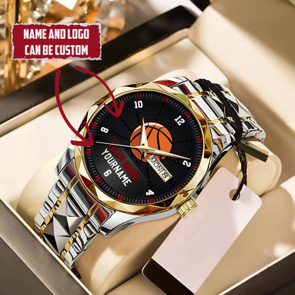 Basketball Personalized Team Name, Name & Number Quartz Watch
