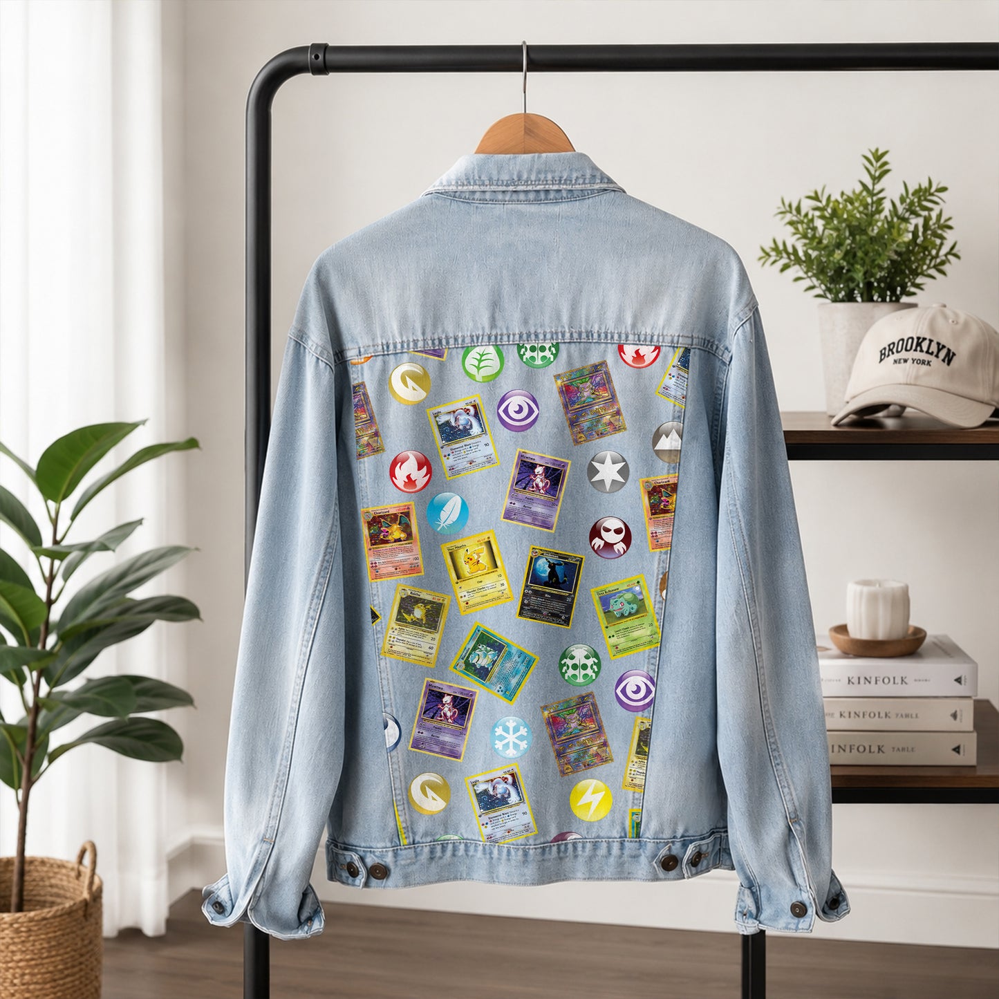 PKM Cards Collector Custom Lightweight Denim Jacket