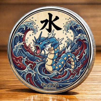 PKM Gyarados Kanji Commemorative Coin – Limited Edition Collector’s Coin