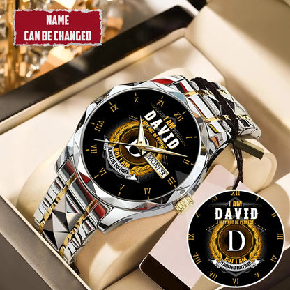 Personalized Limited Edition Name EST Watch for Him Dad Boyfriend