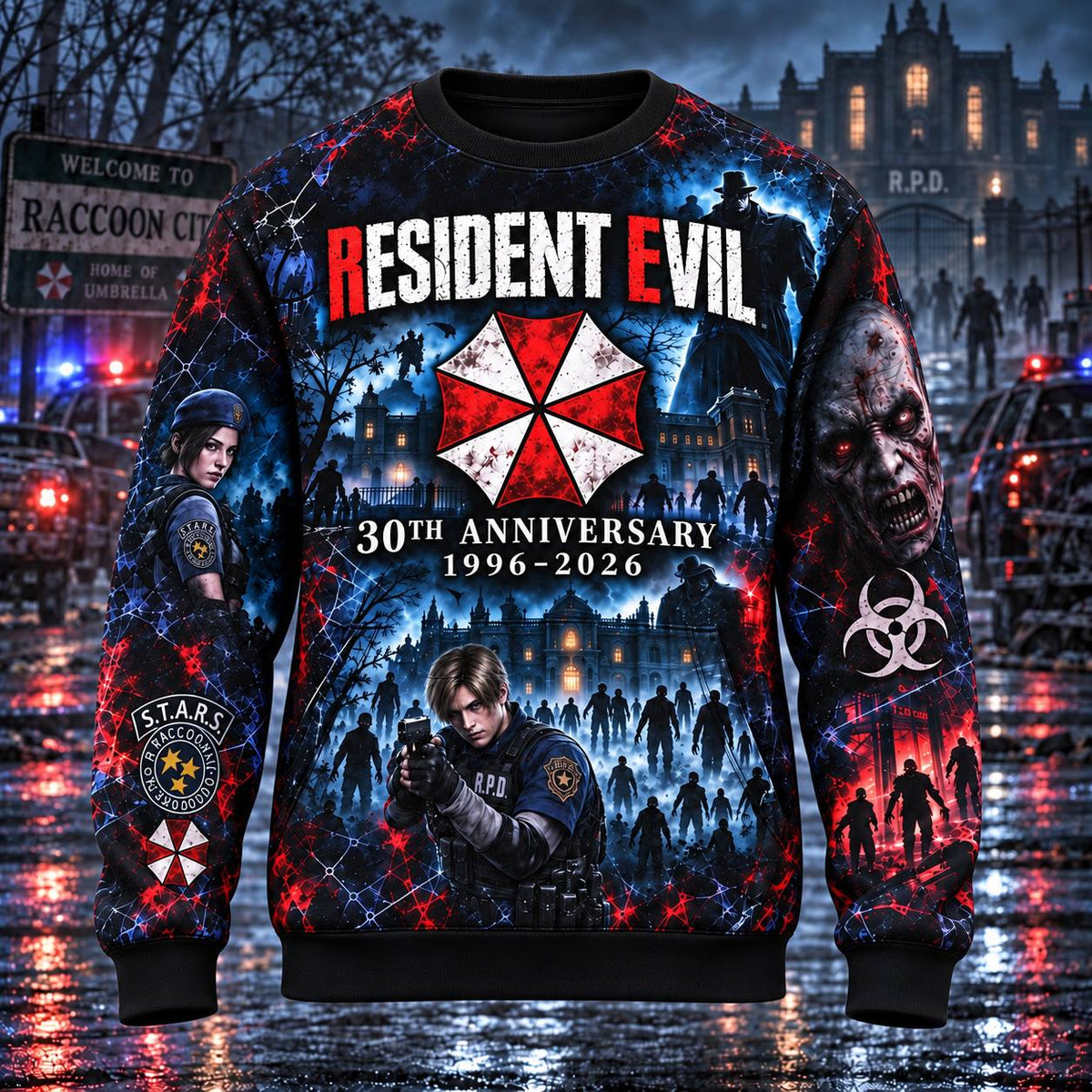 30th Anniversary RE AOP T-Shirt Sweatshirt Hoodie