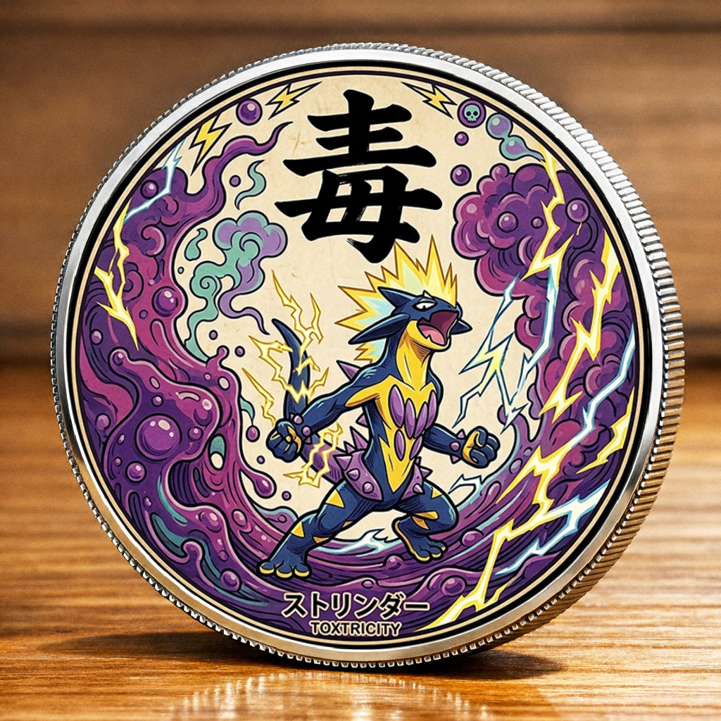 PKM Toxtricity Kanji Commemorative Coin – Limited Edition Collector’s Coin