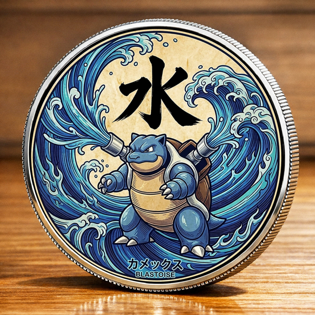 PKM Blastoise Kanji  Commemorative Coin – Limited Edition Collector’s Coin